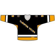 Load image into Gallery viewer, Cluster Pucks V-Neck Home Goalie Hockey Jersey