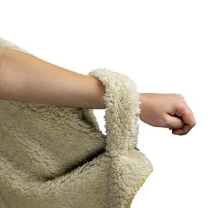 South Weber Premium Hooded Sherpa Blanket with Personalized Mittens
