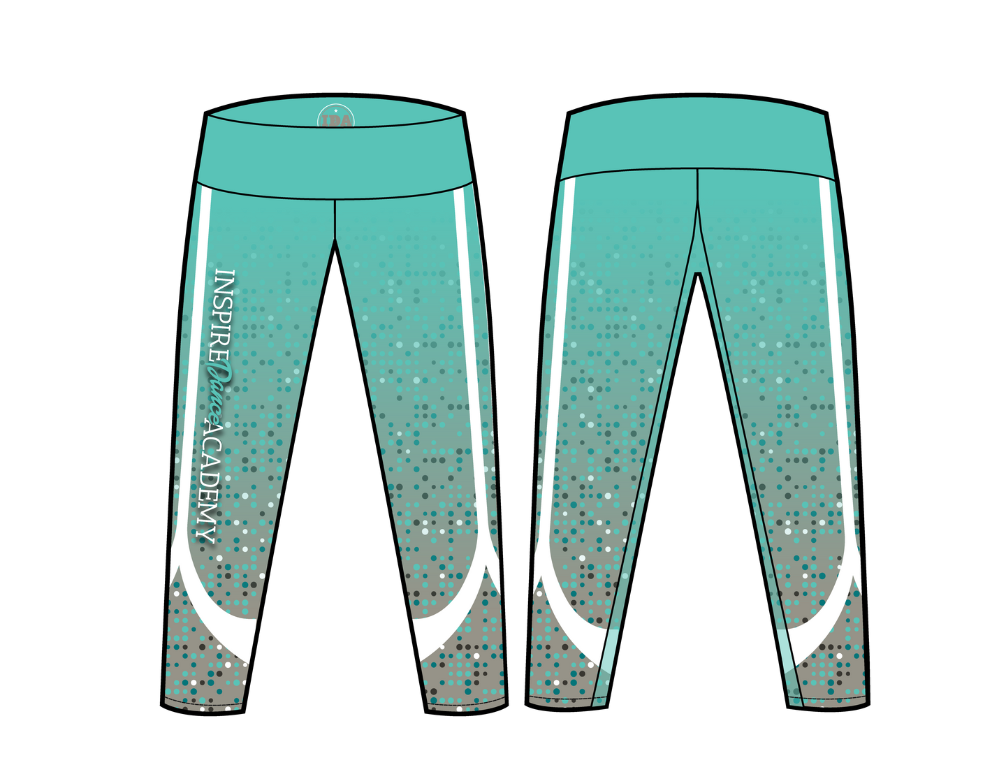 Girl's Inspire Dance Academy Dots Legging