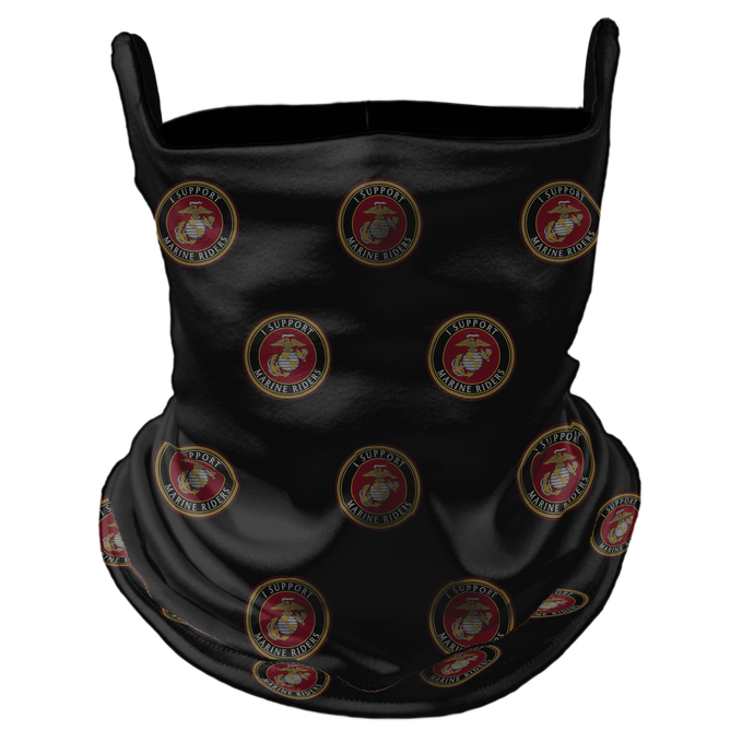 Marine Riders Supporter Premium Reversible Neck Gaiter with Ear Support