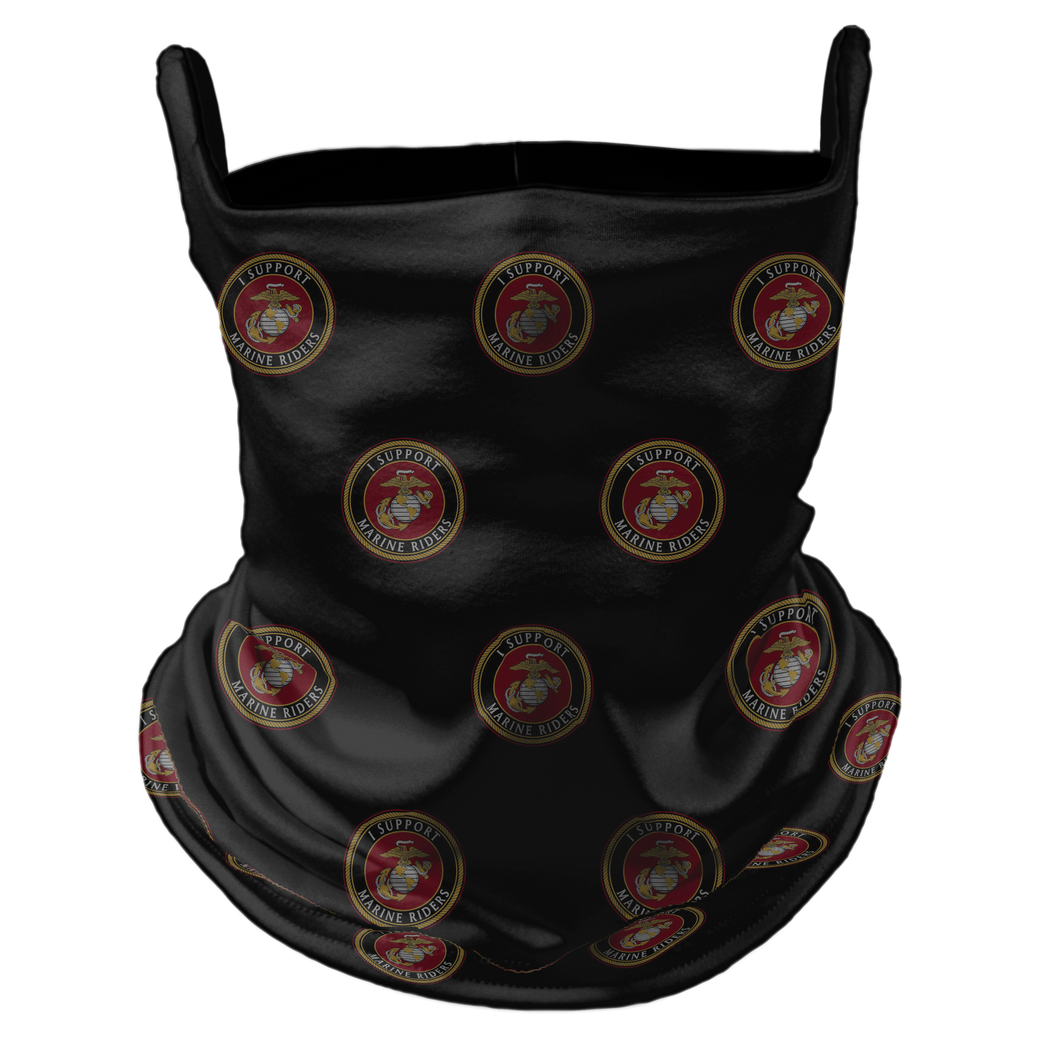 Marine Riders Supporter Premium Reversible Neck Gaiter with Ear Support