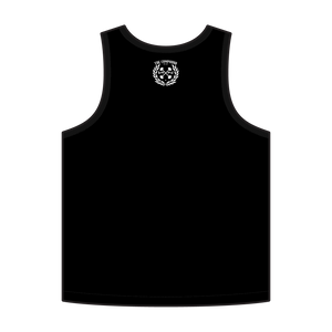 Men's White Laurel Leaf Compound Black Tank
