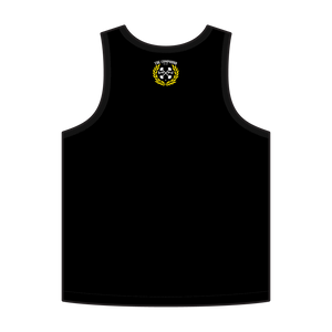 Men's Yellow Laurel Leaf Compound Black Tank