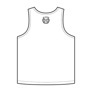 Men's Black Laurel Leaf Compound White Tank