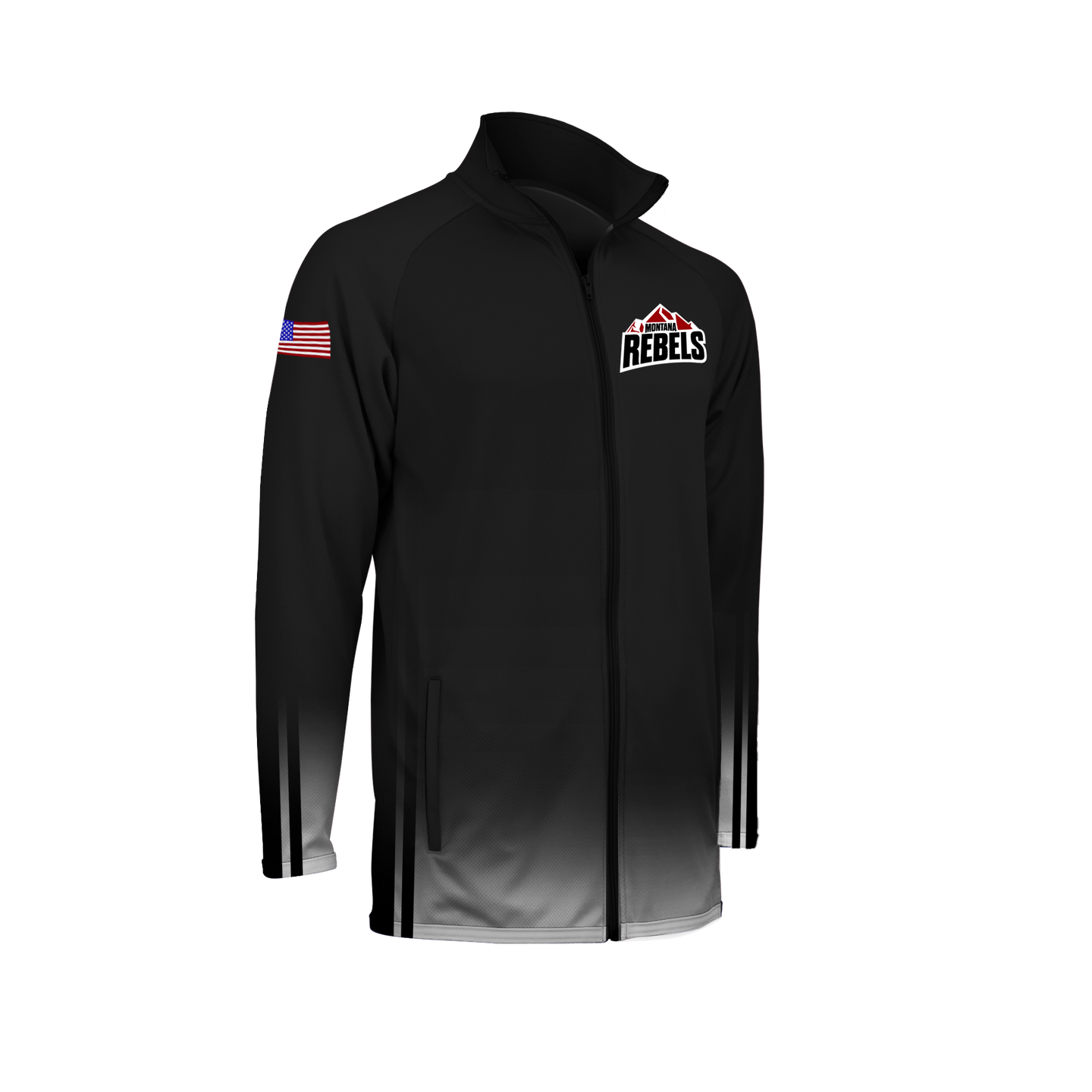 Men's Montana Rebels Full Zip Warm-Up Jacket with Personalization