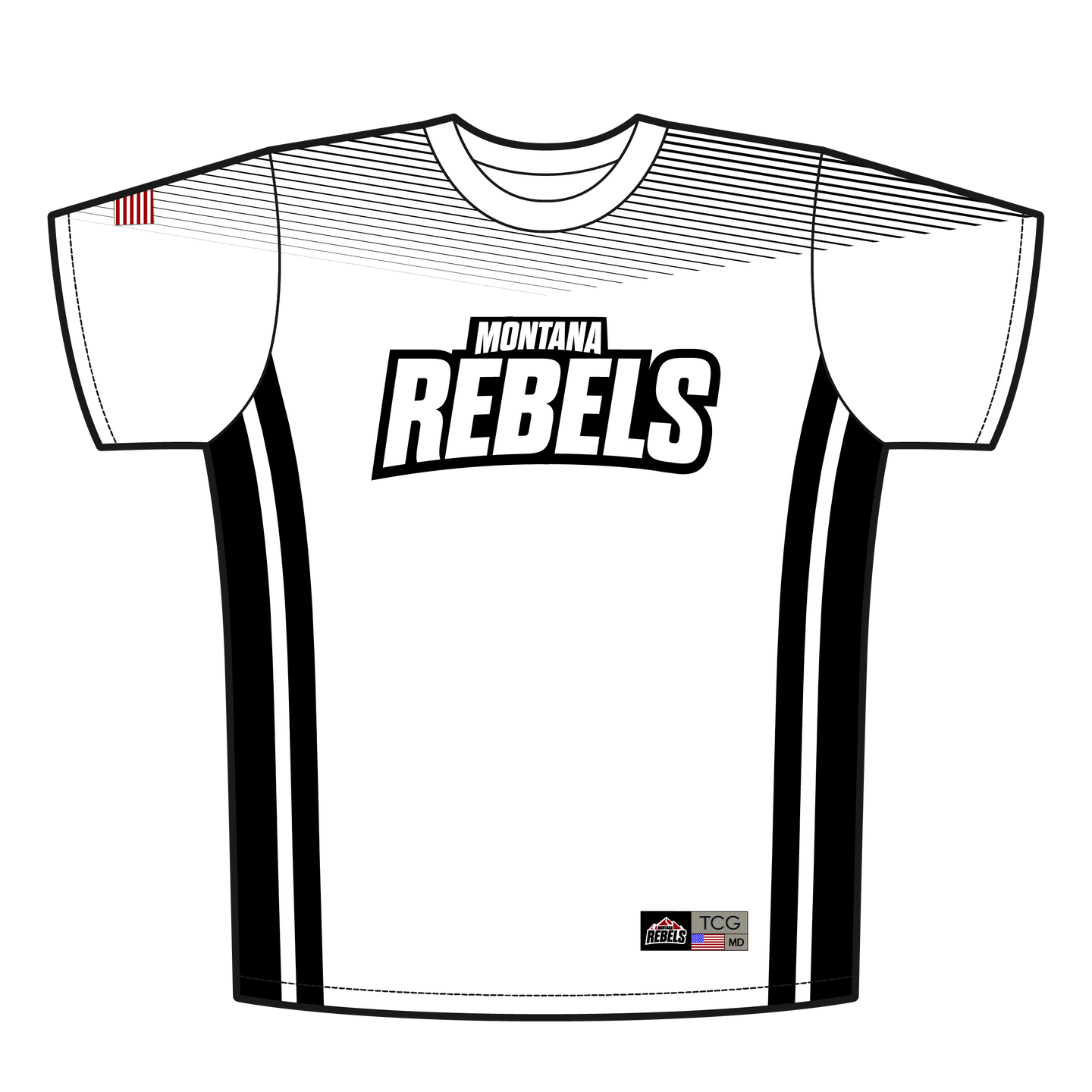 Men's Montana Rebels Performance Dry Fit T-Shirt with Personalized Name