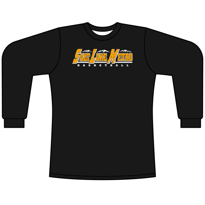 Men's Black Salt Lake Metro Long Sleeve College Alumni Performance Shirt