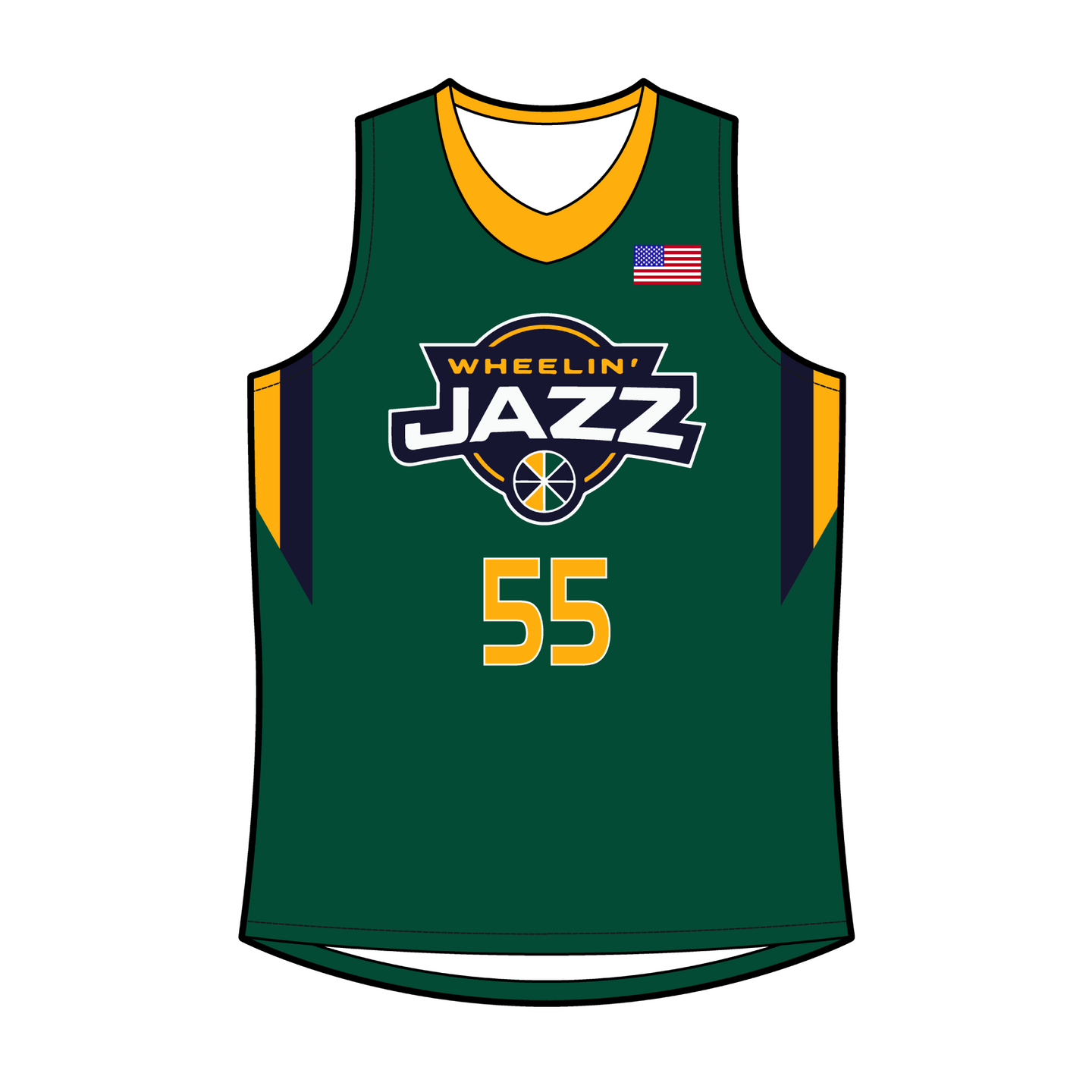 Official Wheelin' Jazz Home Game Basketball Jersey