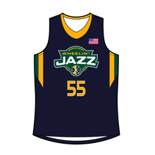 Load image into Gallery viewer, Official Wheelin&#39; Jazz Away Game Basketball Jersey