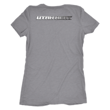 Load image into Gallery viewer, Women&#39;s Utah Heat It Up Premium Triblend T-Shirt (front and back print)