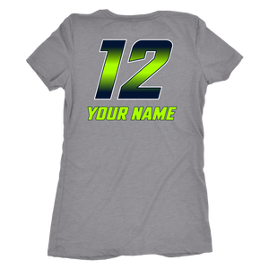 Women's Triblend Copper Hills Grizzlies Personalized T-Shirt