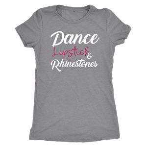 Women's IDA Staff Dance, Lipstick & Rhinestones Premium Tri-Blend T-Shirt