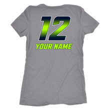 Load image into Gallery viewer, Women&#39;s Triblend Copper Hills Grizzlies Lacrosse Personalized T-Shirt