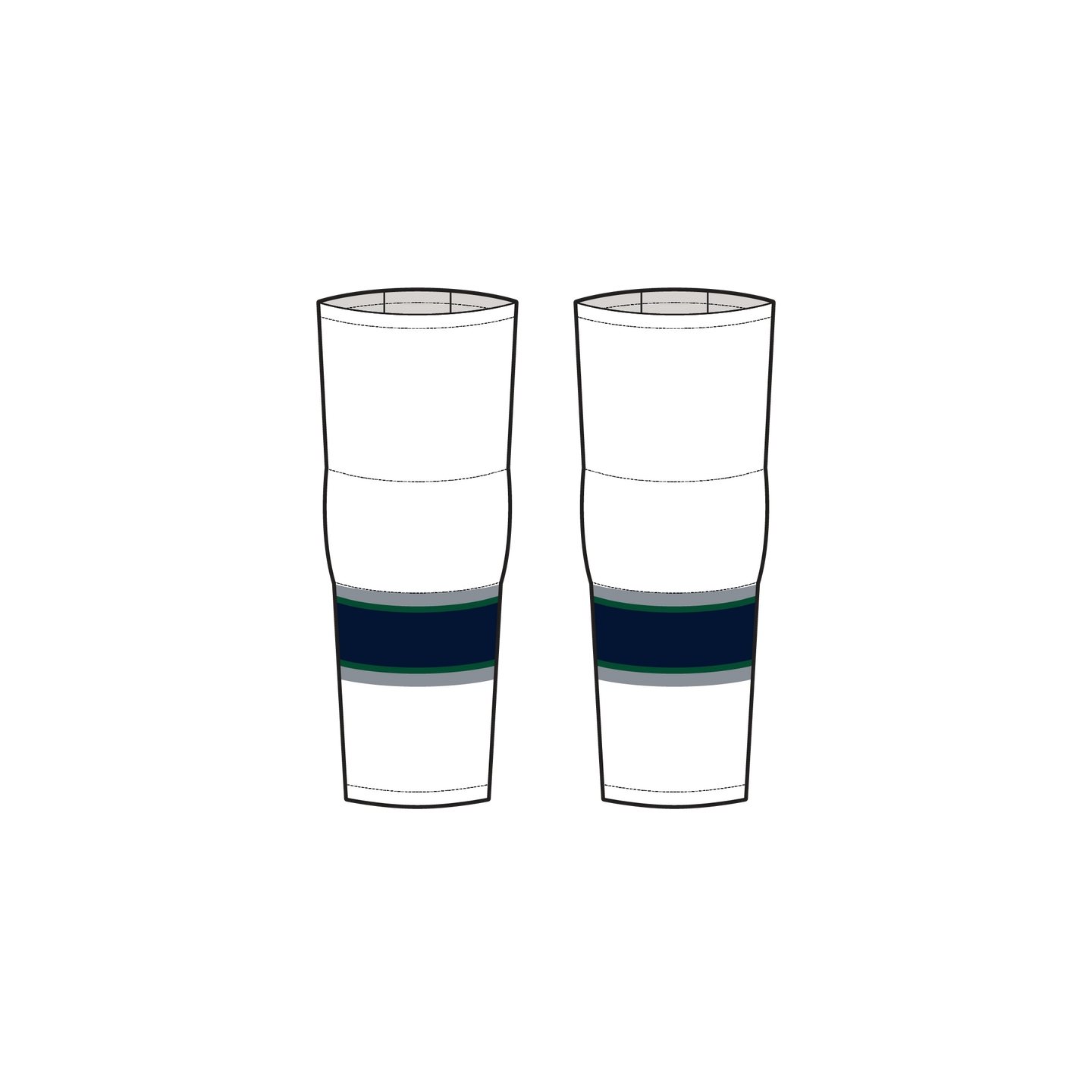 Official Copper Hills High School Away Hockey Sock