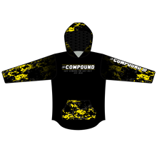 Load image into Gallery viewer, The Compound Women&#39;s POWERLIFTING Performance Hoodie with Hip Hop Hem and Front Pockets