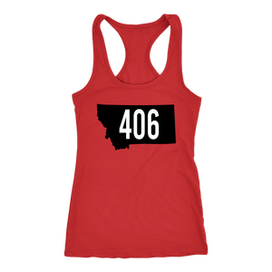Women's Montana Rebels 406 Racerback Tank