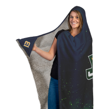 Load image into Gallery viewer, Wheelin&#39; Jazz Fire Premium Hooded Sherpa Blanket with Personalized Mittens