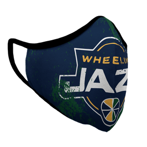 Wheelin' Jazz Grunge Premium Fitted Reversible Face Cover