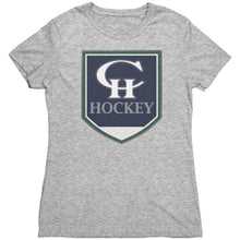Load image into Gallery viewer, Women&#39;s Copper Hills Hockey CH Crest Triblend T-Shirt