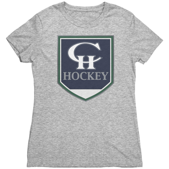 Women's Copper Hills Hockey CH Crest Triblend T-Shirt