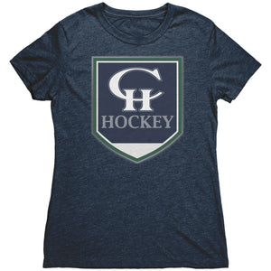 Women's Copper Hills Hockey CH Crest Triblend T-Shirt