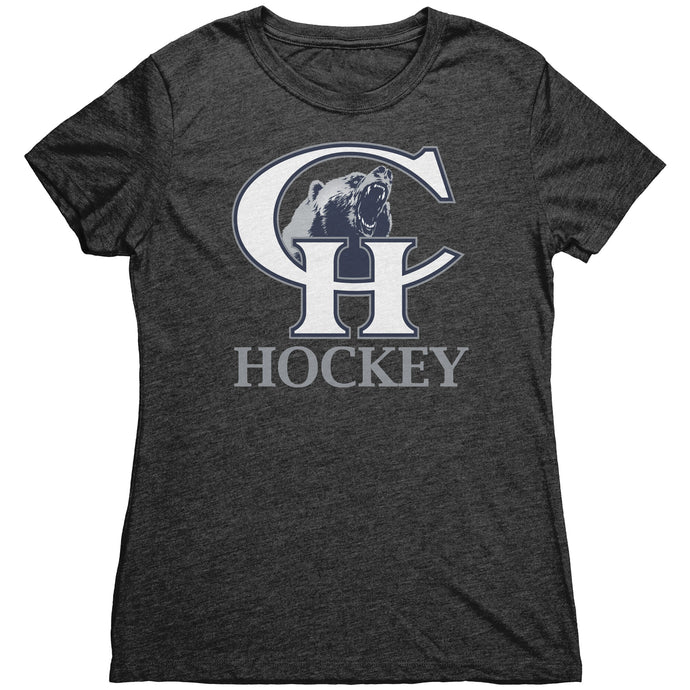 Women's Copper Hills Hockey CH Grizzly Triblend T-Shirt