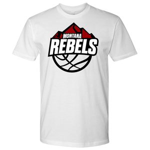 Men's Montana Rebels (White on Black Logo) T-Shirt
