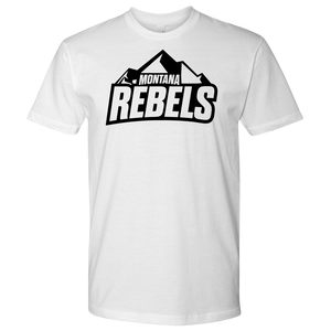 Men's Montana Rebels (Front and Back Print) White T-Shirt