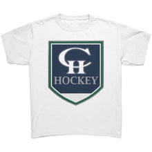 Load image into Gallery viewer, Youth Copper Hills Hockey CH Crest T-Shirt