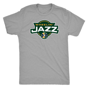 Men's Wheelin' Jazz Triblend Wheelin' T-Shirt