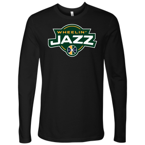 Adult Wheelin' Jazz Wheelin' Long Sleeve Shirt