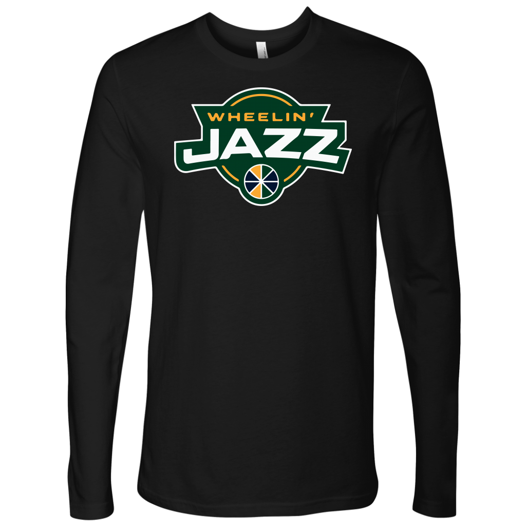 Adult Wheelin' Jazz Wheelin' Long Sleeve Shirt