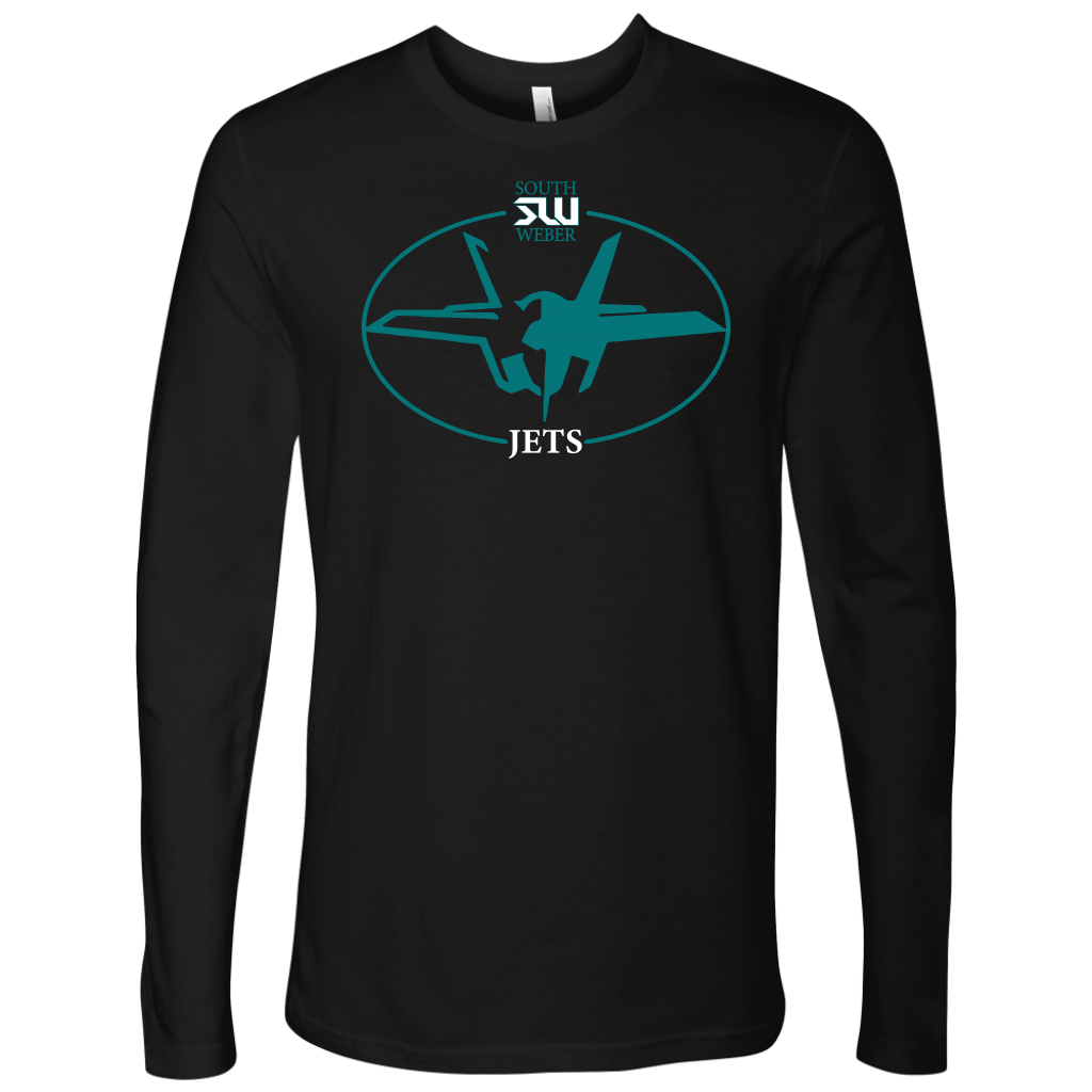 Adult South Weber Jets Black Long Sleeved Shirt