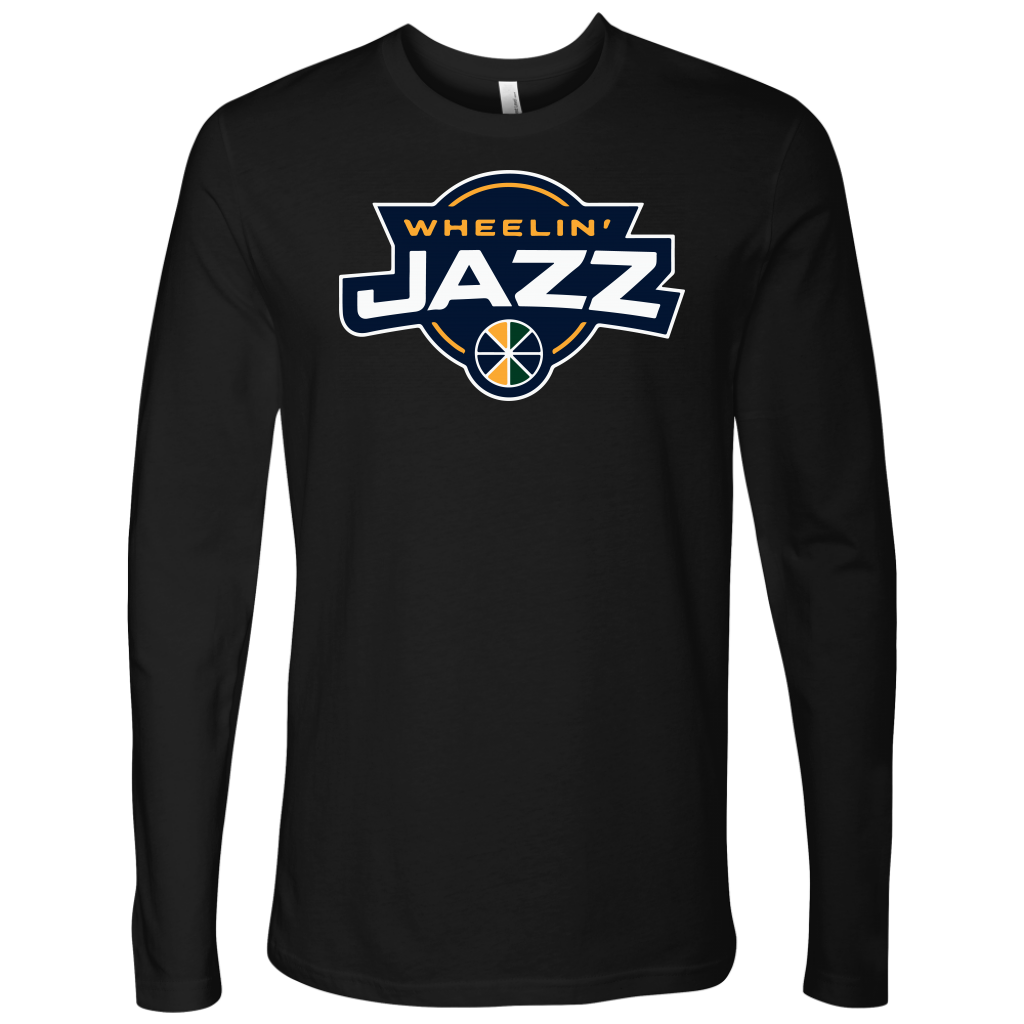 Adult Wheelin' Jazz Personalized Long Sleeve Shirt