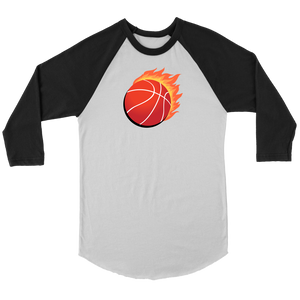 Adult Utah Heat It Up 3/4 Raglan Shirt with Contrast Sleeves (front and back print)