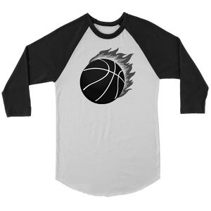 Adult Utah Heat Ghosted 3/4 Raglan Shirt with Contrast Sleeves