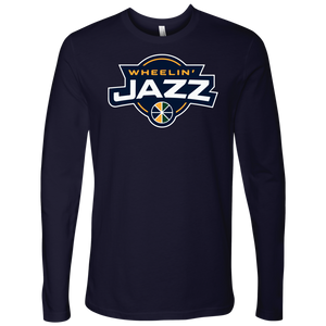 Adult Wheelin' Jazz Personalized Long Sleeve Shirt