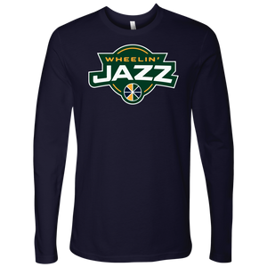 Adult Wheelin' Jazz Wheelin' Long Sleeve Shirt