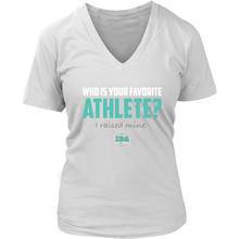Load image into Gallery viewer, Women IDA Favorite Athlete V-Neck T-Shirt