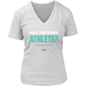 Women IDA Favorite Athlete V-Neck T-Shirt
