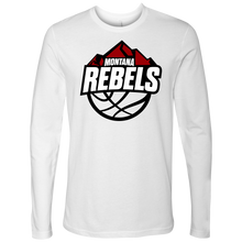 Load image into Gallery viewer, Adult Montana Rebels (White on Black Logo) Long Sleeve Shirt