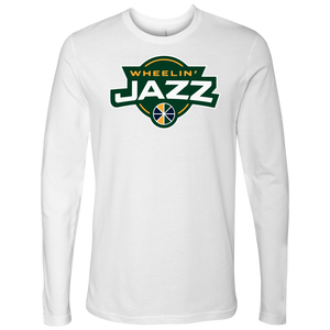Adult Wheelin' Jazz Wheelin' Long Sleeve Shirt