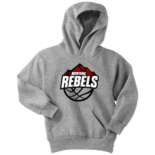 Load image into Gallery viewer, Youth Montana Rebels (White on Black Logo) Hoodie