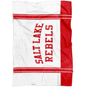 Classic White Salt Lake Rebels Sherpa Blanket