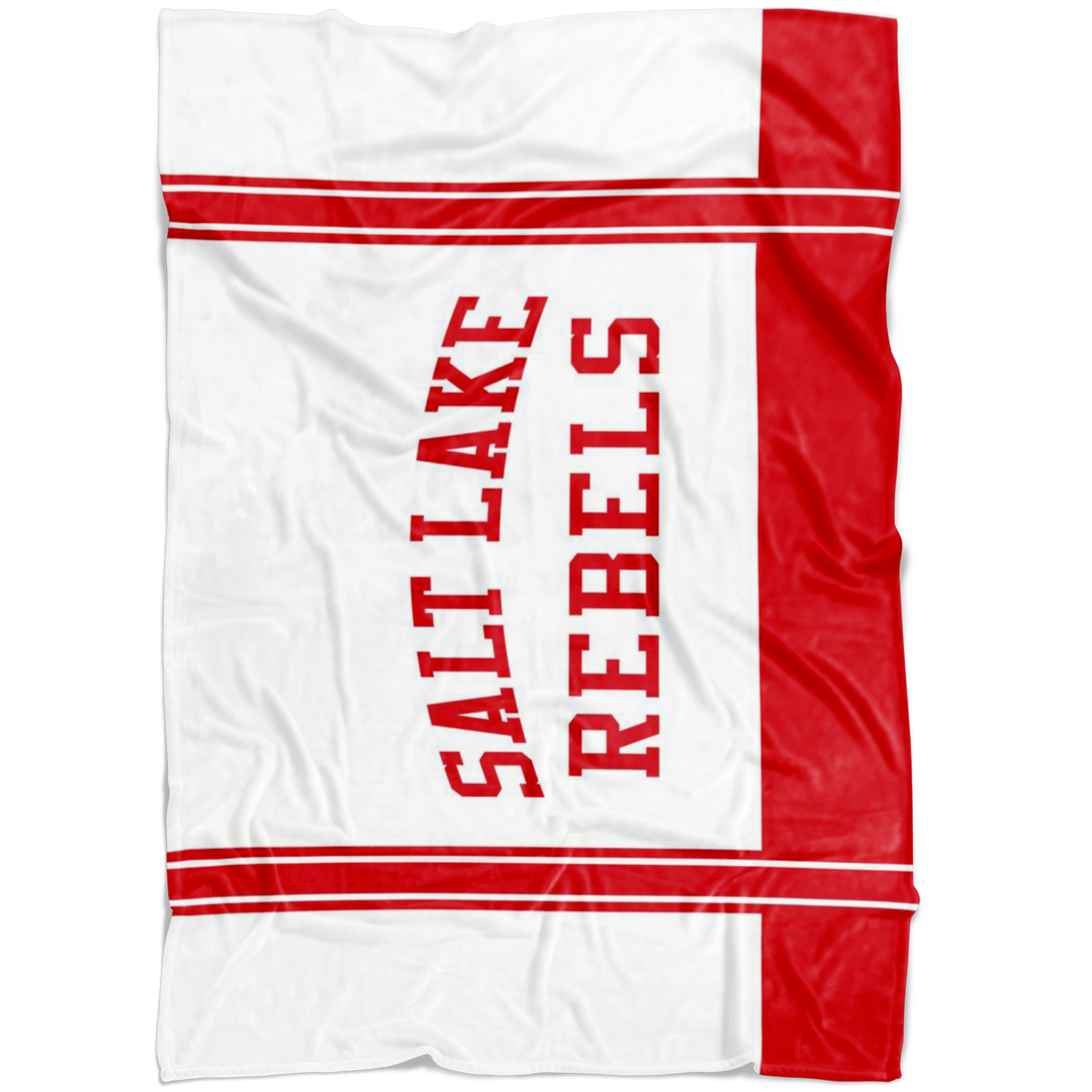 Classic White Salt Lake Rebels Sherpa Blanket