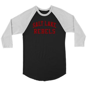 Adult Salt Lake Rebels 3/4 Raglan