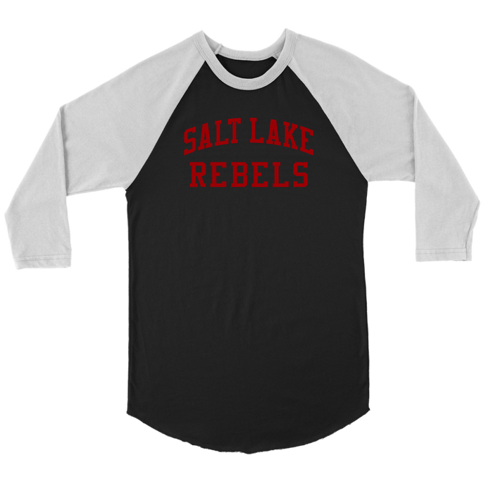 Adult Salt Lake Rebels 3/4 Raglan