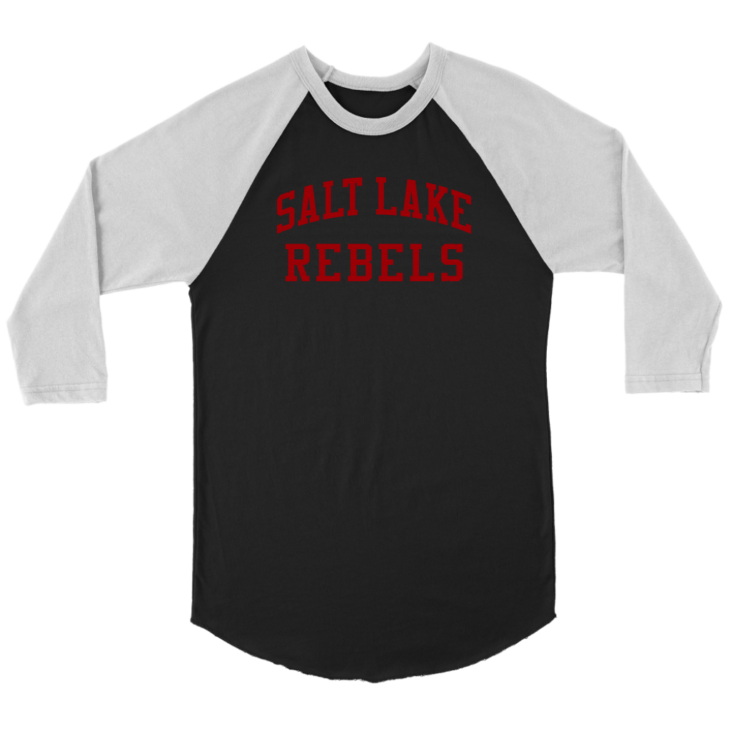 Adult Salt Lake Rebels 3/4 Raglan