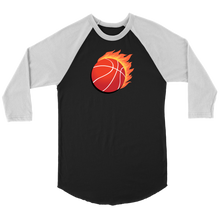 Load image into Gallery viewer, Adult Utah Heat It Up 3/4 Raglan Shirt with Contrast Sleeves (front and back print)