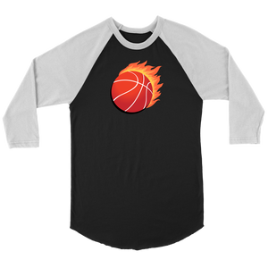 Adult Utah Heat It Up 3/4 Raglan Shirt with Contrast Sleeves (front and back print)